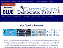 Tablet Screenshot of carteretdemocrats.org
